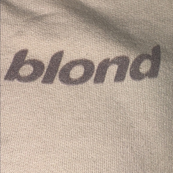 Tan Frank Ocean "blond" Hoodie, never worn, comfy, SIZE LARGE - Picture 2 of 3